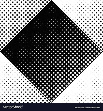 Abstract geometrical monochrome seamless dot vector image