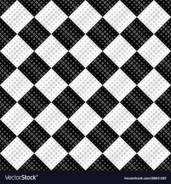 Abstract geometrical monochrome square pattern vector image