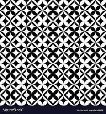 Abstract geometrical monochrome star pattern vector image