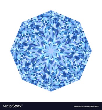 Abstract geometrical mosaic polygon symbol vector image