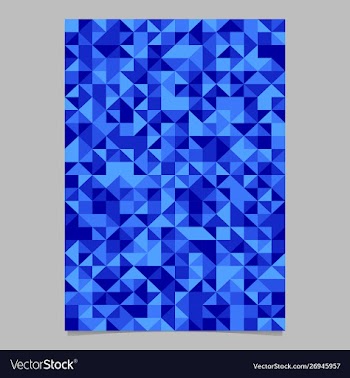 Abstract geometrical mosaic triangle brochure vector image