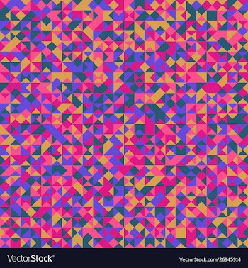 Abstract geometrical mosaic triangle pattern vector image