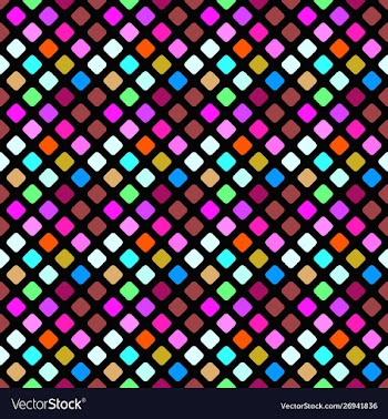 Abstract geometrical multicolor seamless square vector image