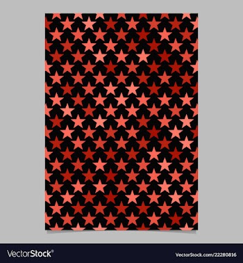 Abstract geometrical pentagram star pattern page vector image