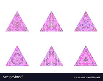 Abstract geometrical polygonal colorful mosaic vector image