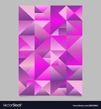 Abstract geometrical polygonal triangle flyer vector image