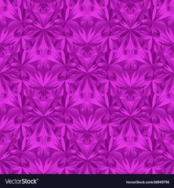 Abstract geometrical purple floral mosaic pattern vector image