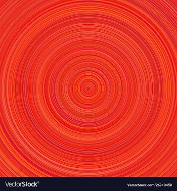 Abstract geometrical red concentric circle vector image
