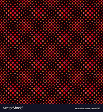 Abstract geometrical red diagonal square pattern vector image