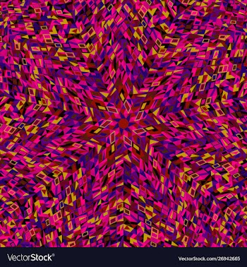 Abstract geometrical round mosaic pattern vector image