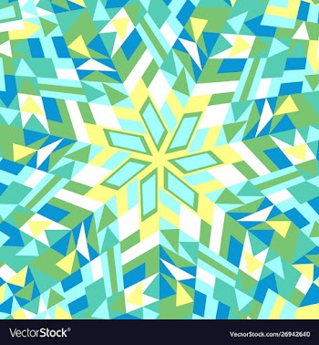 Abstract geometrical round tiled mosaic pattern vector image