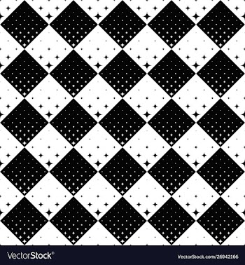 Abstract geometrical seamless curved star pattern vector image
