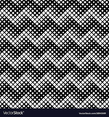 Abstract geometrical seamless monochrome square vector image