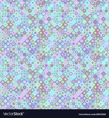 Abstract geometrical seamless square and circle vector image