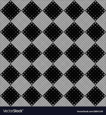 Abstract geometrical seamless square pattern vector image