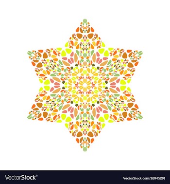 Abstract geometrical stone star polygon vector image