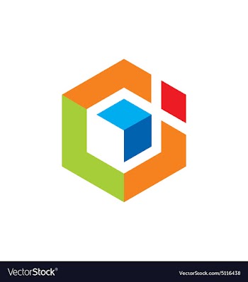  					Abstract geometry cube logo vector&nbsp;image														