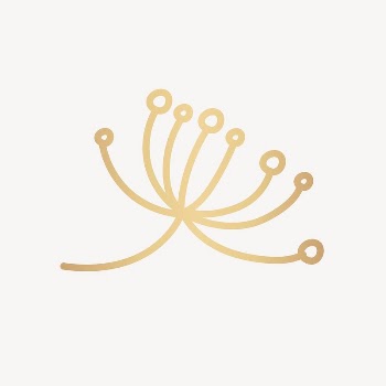 Abstract gold flower collage element | Free Vector - rawpixel