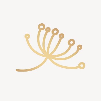 Abstract gold flower collage element | Free Vector - rawpixel