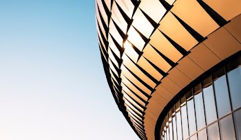 abstract golden building