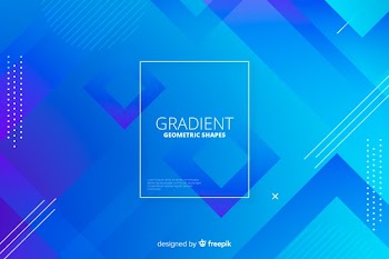 Abstract gradient geometric shapes backround Free Vector