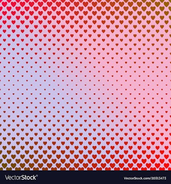Abstract gradient heart pattern background design vector image