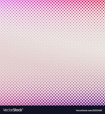 Abstract gradient heart pattern background design vector image