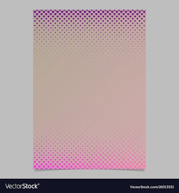 Abstract gradient heart pattern page template vector image