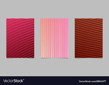 Abstract gradient line flyer template design set vector image