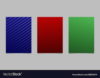 Abstract gradient line poster template background vector image