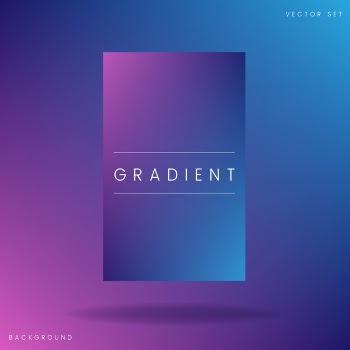 Abstract gradient poster template