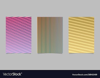 Abstract gradient stripe pattern page template vector image