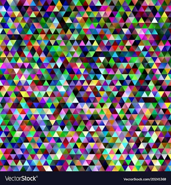 Abstract gradient tiled triangle pattern vector image