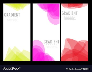 abstract gradient with flat design
