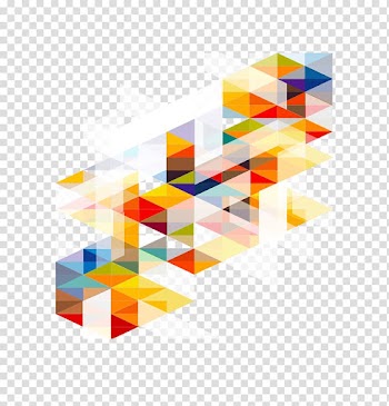 Abstract graphic , Adobe Illustrator Template, Colorful geometric fashion background material transparent background PNG clipart