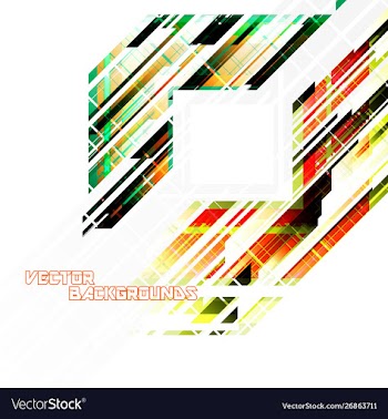 Abstract graphics colors concepts on a white vector image