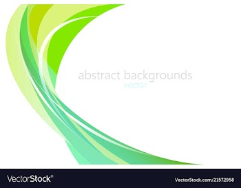 Abstract green colors shapes scene vector image