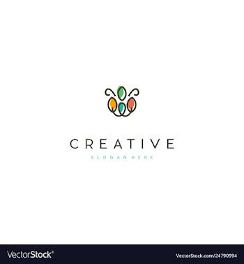 Abstract green leaf logo icon design vector image
