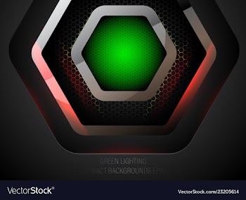 Abstract green lighting vector image