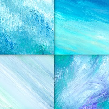 Abstract green paintings | Free stock vector - 566520