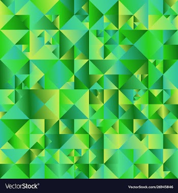 Abstract green polygonal gradient triangle vector image