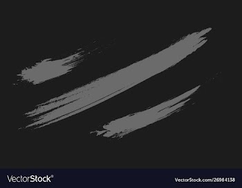 Abstract grey brush texture on dark vector image
