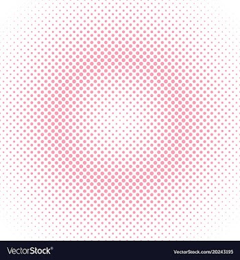Abstract halftone circle pattern background vector image