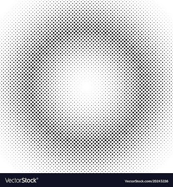 Abstract halftone circle pattern background vector image