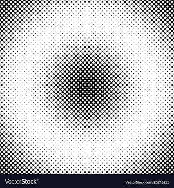Abstract halftone circle pattern background vector image