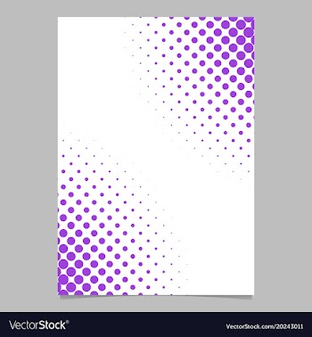 Abstract halftone dot pattern brochure background vector image