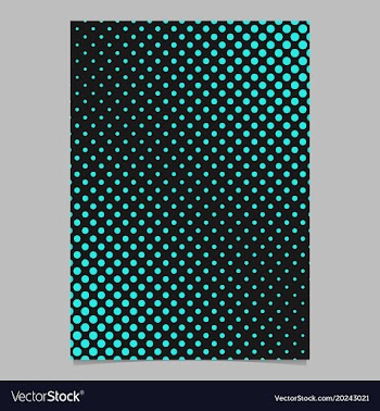 Abstract halftone dot pattern brochure background vector image