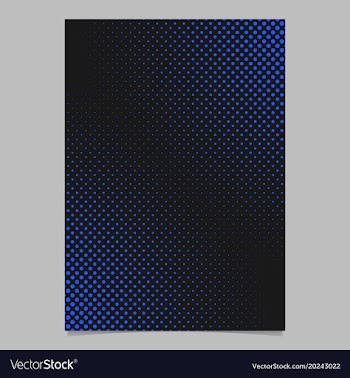 Abstract halftone dot pattern brochure background vector image