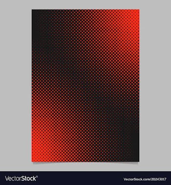 Abstract halftone dot pattern flyer template vector image