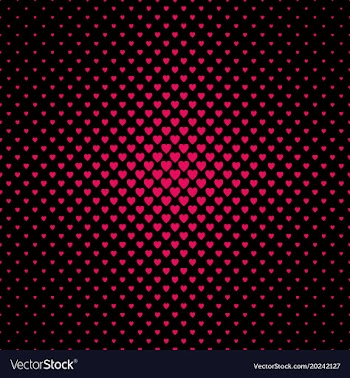 Abstract halftone heart background pattern - love vector image
